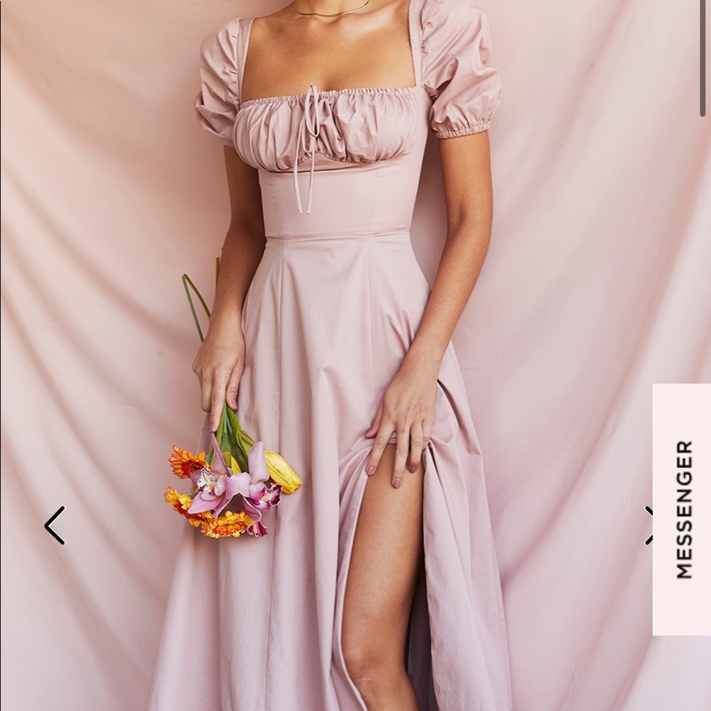 House of CB Tallulah dress in blush